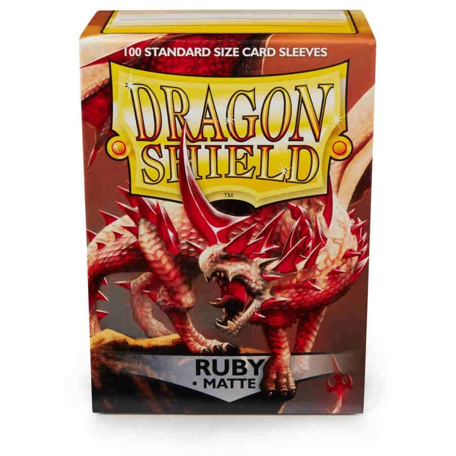 11037 -Dragon Shield - Ruby - Matte - Standard